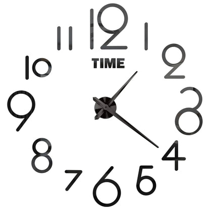 Large Wall Clock Quartz Needle 3D DIY 27" 37" or 47" Wall Clock    Home Decor Supply | Online Retail | ShoreShopper.com