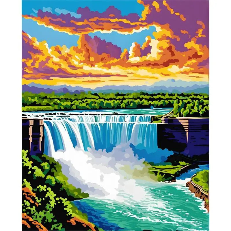 GATYZTORY Paint By Number Sunset and Sea View Acrylic Painting Art Drawing On Canvas Gift DIY Pictures By Numbers Kits Home Deco    Home Decor Supply | Online Retail | ShoreShopper.com