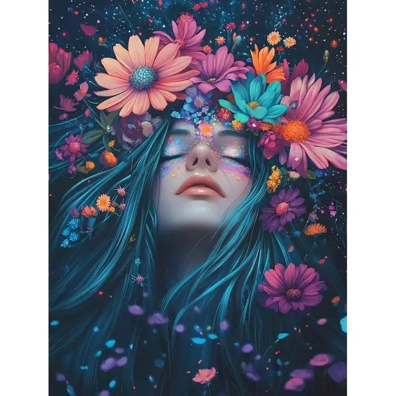 Paint By Number Woman Drawing on Canvas HandPainted Art Gift DIY Pictures By Number Flower Girl Kits Home Decoration    Home Decor Supply | Online Retail | ShoreShopper.com