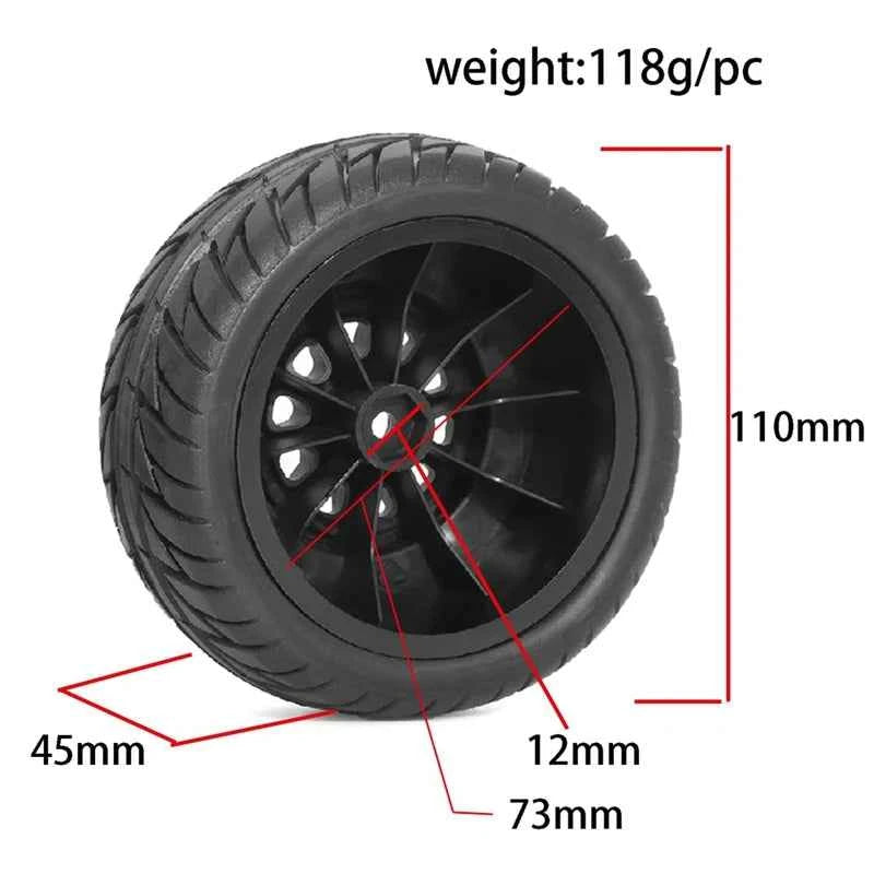 Rc Tires Truck Wheels And Tires For 1/10 RC Off-Road Vehicles