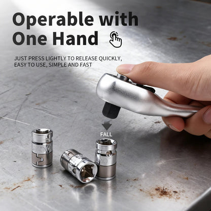 New Frosted Quick Ratchet Wrench Oil-resistant 72 Tooth Drive 1/4 3/8 1/2 Inch Socket Two-way Flying Wrench DIY Hand Repair Tool    Home Decor Supply | Online Retail | ShoreShopper.com