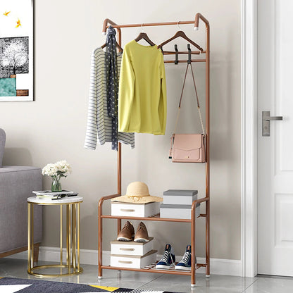 Independent Hanger Brown Metal Shoe Hanger 4 Hooks Clothes Rack Clothes Hangers Coat Hanger Stand Wardrobe Stand    Home Decor Supply | Online Retail | ShoreShopper.com
