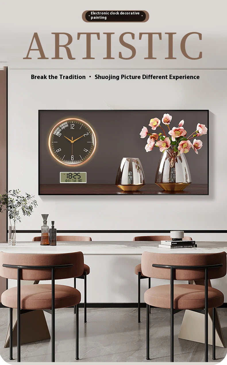 Large Size Aluminum alloy framed Artwork Wall Clock, Luxurious Muted Quartz Clock for Home Decor,living Room,bed Room Décor    Home Decor Supply | Online Retail | ShoreShopper.com