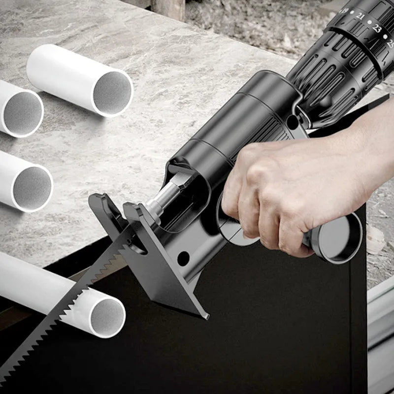 Portable Reciprocating Saw Adapter Electric Drill Modified Electric JigSaw Curve Saw Power Tool for Wood PVC Steel Pipe Cutting    Home Decor Supply | Online Retail | ShoreShopper.com