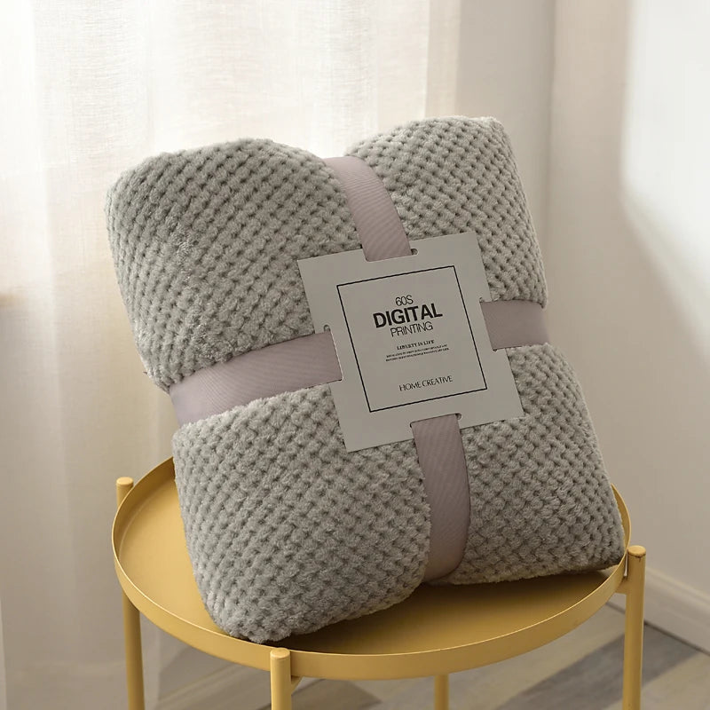 Fluffy Coral Velvet Blanket Flannel Plush Comfortable Thickened and Warm Soft Sofa Throw Blanket for Air-Conditioned Room Luxury    Your Coastal Marketplace | Shoreshopper.com