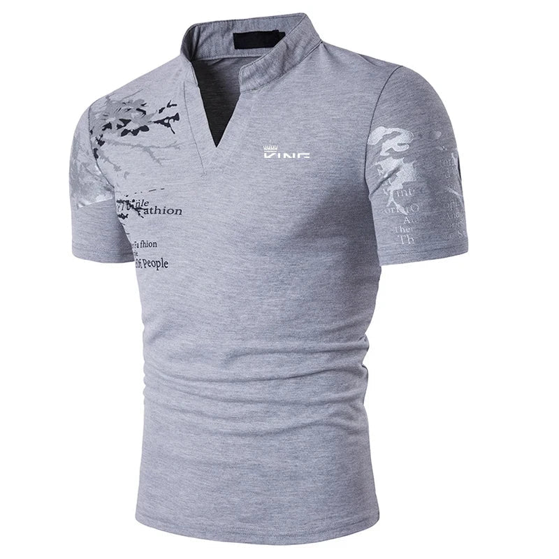 Men's Polo Shirt Golf Shirt Graphic Prints V Neck Outdoor Street Short Sleeves Print Clothing Sports Fashion Streetwear Designer    Home Decor Supply | Online Retail | ShoreShopper.com