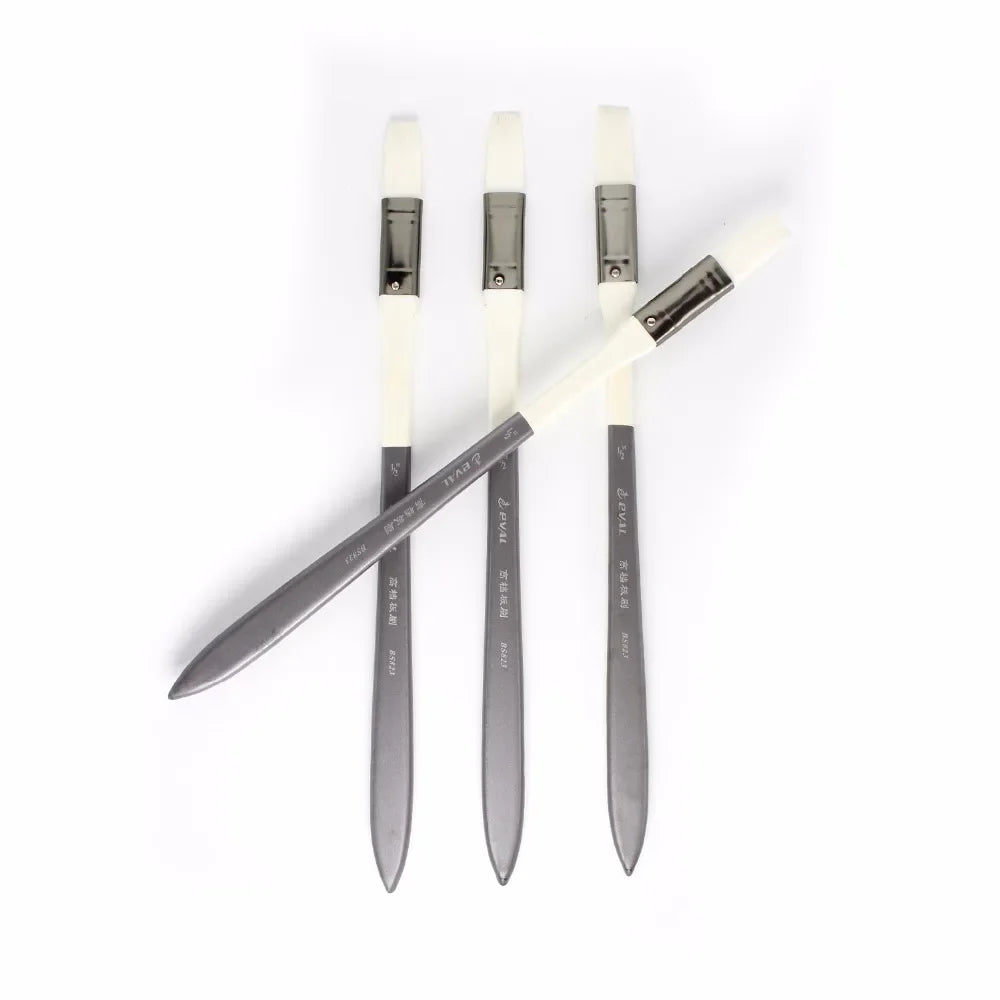 4 Pc 1/2 "Bristle Brushes Oil Painting Brush Graffiti Watercolor Paintbrush Art Material Tool Set For Acrylic scrubbing brush    Home Decor Supply | Online Retail | ShoreShopper.com