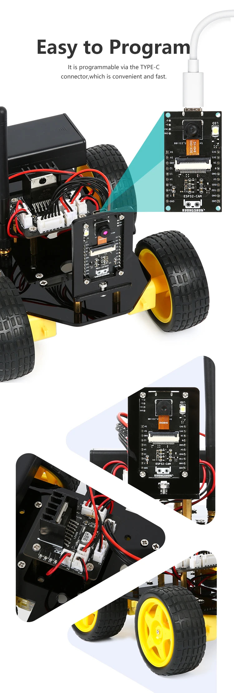 ESP32 Smart Robot Car Kit  Remote Control Car for Arduino Programming Project STEM Education Science Coding Kit - ShoreCo.Shop