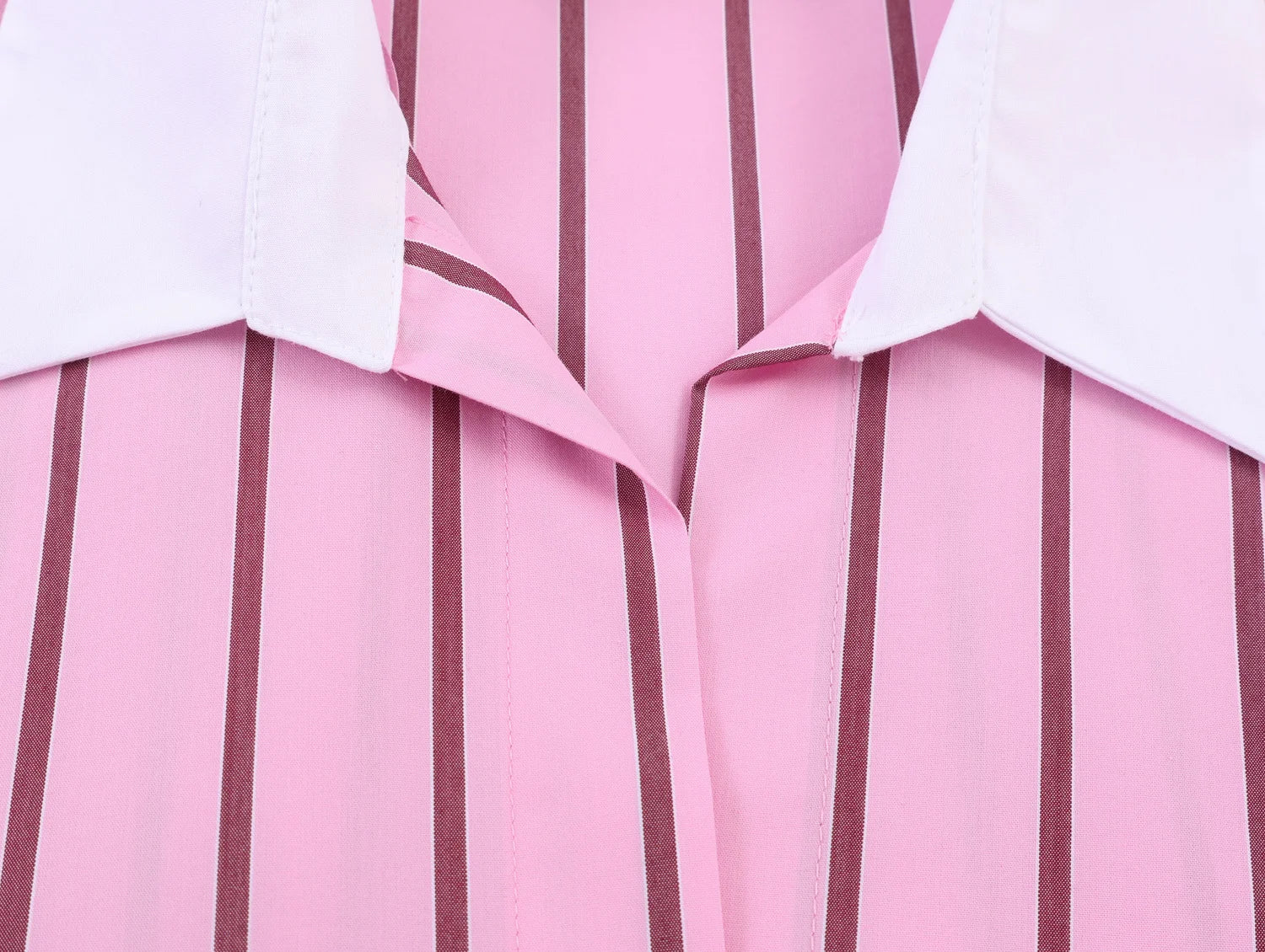 HH Women Spring Casual Shirt Pink Striped Lapel Long Sleeve Single Breasted Fashion Female Elegant Loose Versatile Blouse Mujer    Your Coastal Marketplace | Shoreshopper.com