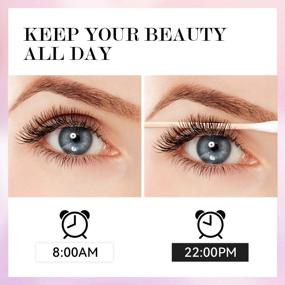 Black Waterproof Mascara Lengthening Eyelash Extension Eye Lashes Brush Beauty Curling Mascara Korean Cosmetics Long-wearing - ShoreCo.Shop
