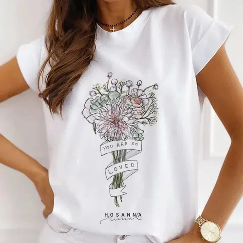 Paris Tower Print Short Sleeve Casual Women's Round Collar T-shirt Graphic T Shirts  Shirts for Women Clothes Oversized T Shirt    Home Decor Supply | Online Retail | ShoreShopper.com