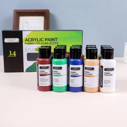 14-color /60ml paint set, beginner's art supplies for painting and doodling, paint palette, brush combination    Home Decor Supply | Online Retail | ShoreShopper.com