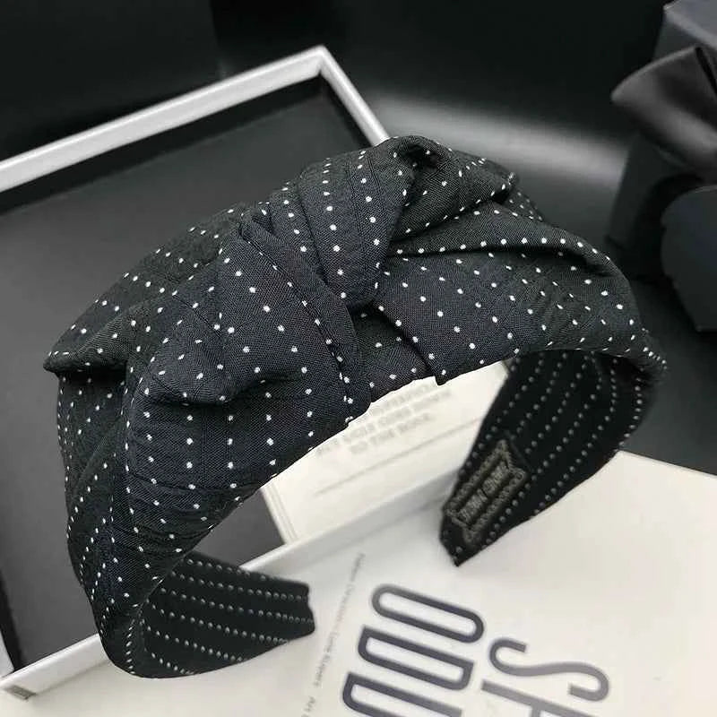 Hair headband for women, new black retro fashion style, hair tie headpiece with wide edge, pressed hair, wash face headband