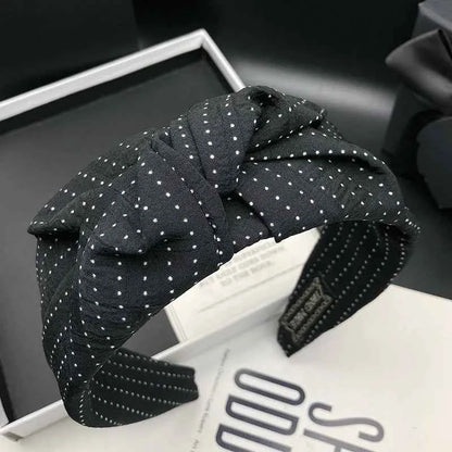 Hair headband for women, new black retro fashion style, hair tie headpiece with wide edge, pressed hair, wash face headband