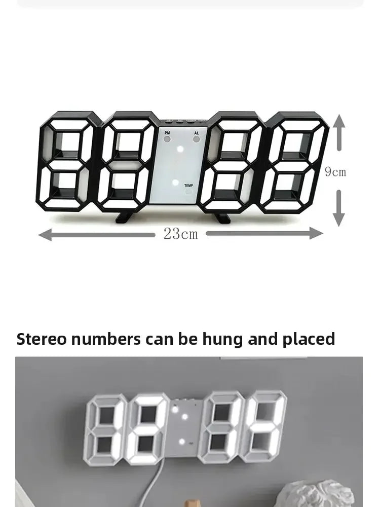 Multifunctional USB Ported LED 3D Digit Style Digital Clock    Home Decor Supply | Online Retail | ShoreShopper.com