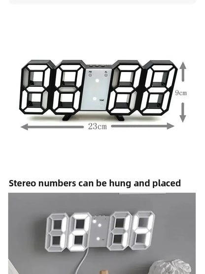 Multifunctional USB Ported LED 3D Digit Style Digital Clock    Home Decor Supply | Online Retail | ShoreShopper.com
