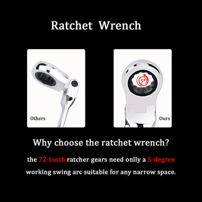Ratchet Wrench of Keys Spanner Set Hand Tool 72-Tooth Ratcheting Flexible Head Mirror Finish 6mm-27mm Auto and Home Repair 1 pcs    Home Decor Supply | Online Retail | ShoreShopper.com