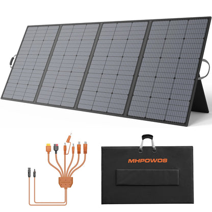 MHPOWOS 400W Portable Solar Panel, Lightweight Foldable Solar Panels with an Adjustable Kickstand, IP67 Waterproof Solar Charger    Home Decor Supply | Online Retail | ShoreShopper.com