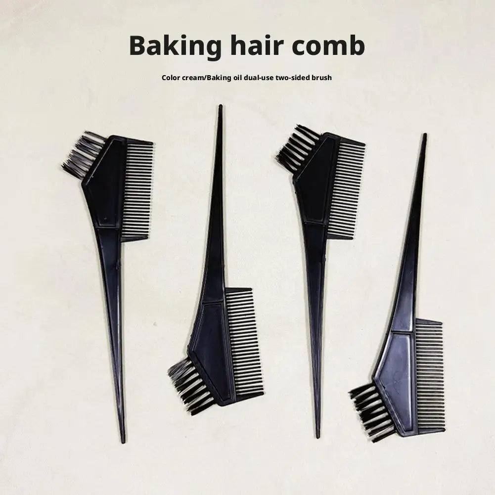 4Pcs Home Salon Hair Dyeing Brush Set Hair Dyeing Cream Bowl Coloring Brush Comb Kits Hair Tint Applicator Barber Styling Tool - ShoreCo.Shop