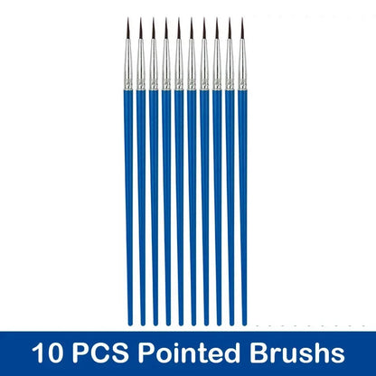 10/20/50Pcs Painting Brushes Set Art Round / Flat Brushs Nylon Hair Paint Brushes Pen for Oil Acrylic Watercolor Art Supplies    Home Decor Supply | Online Retail | ShoreShopper.com