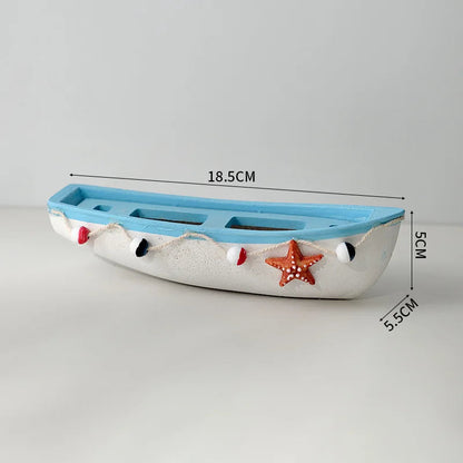 Mediterranean Wooden Boat Ornament Crafts Children's Room Office Home Decoration Wooden Sea Theme Home Decor    Your Coastal Marketplace | Shoreshopper.com