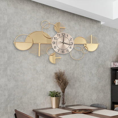 Gold Metal Creative Minimalist Style Decorative Clock    Home Decor Supply | Online Retail | ShoreShopper.com