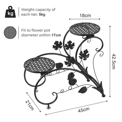 2 PCS Metal Plant Stand Heart-shape Flower Pot Display Holder Garden Support    Home Decor Supply | Online Retail | ShoreShopper.com