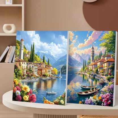 CHENISTORY Paint By Number House Landscape Kits Drawing On Canvas DIY Pictures By Number HandPainted Gift Home Decoration    Home Decor Supply | Online Retail | ShoreShopper.com