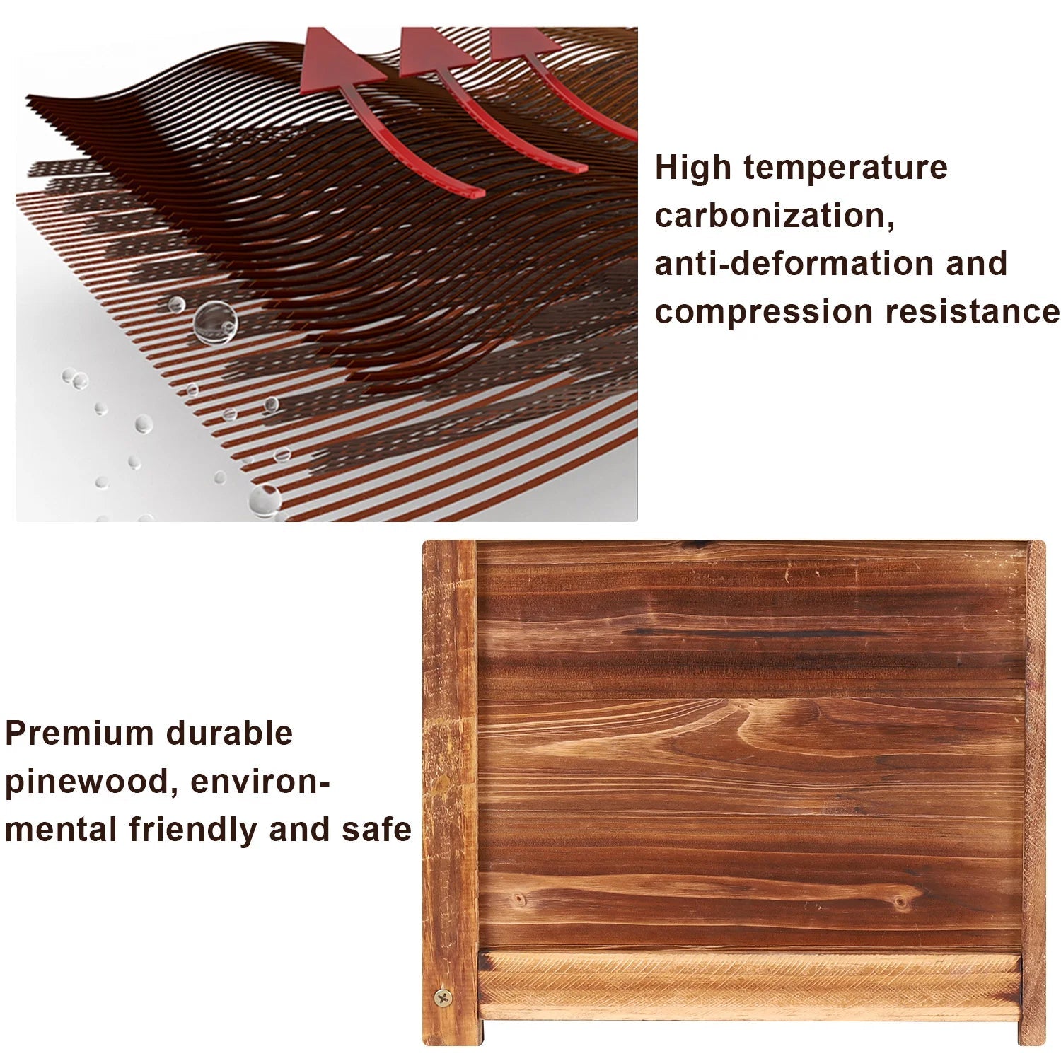 Wooden Raised Flower Bed Indoor Outdoor Vegetable Herb Planter Pot Garden Bed Flower Display    Home Decor Supply | Online Retail | ShoreShopper.com