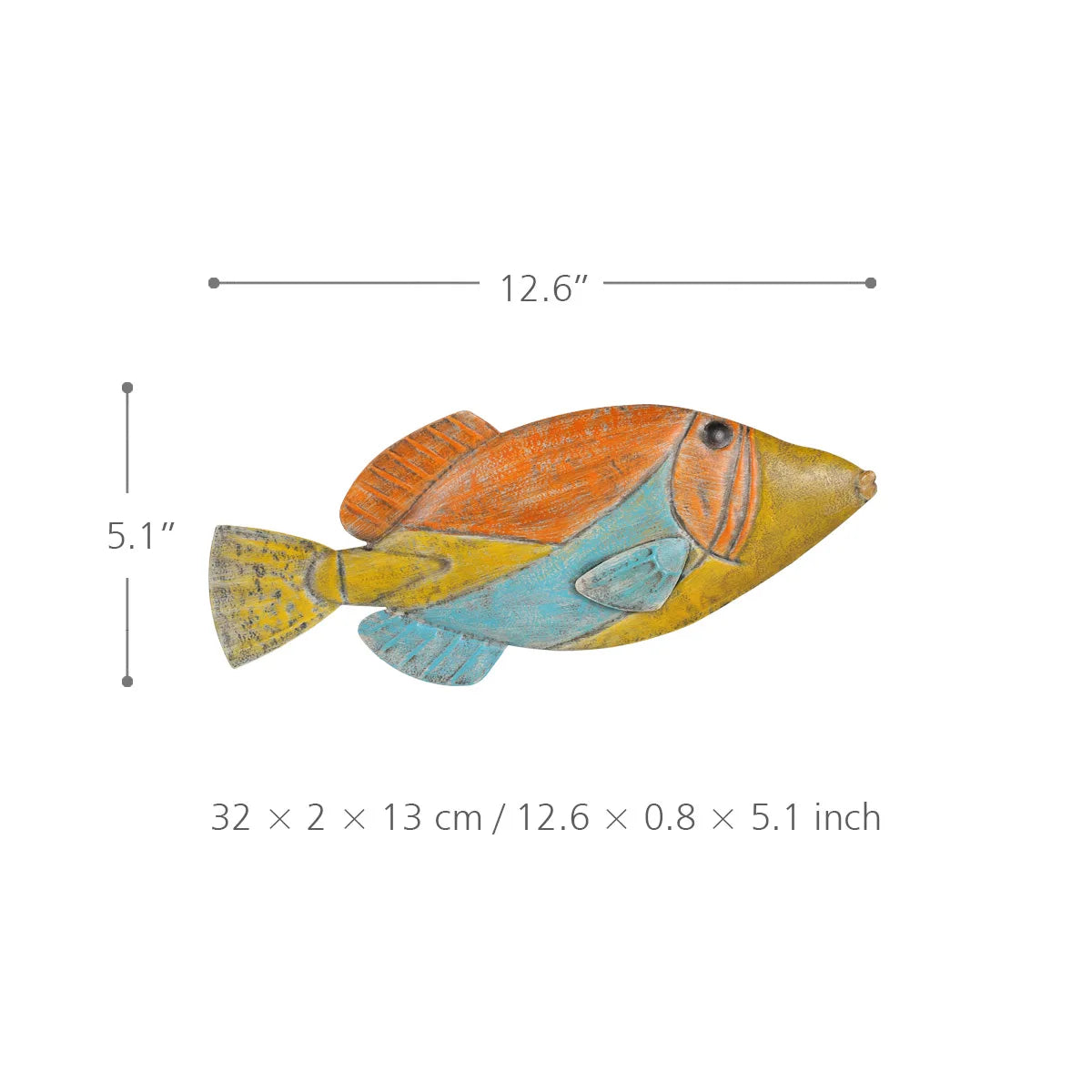Fish Wall Hanging Iron Wall Decor Creative Ornament Craft Wall Setting Marine Life Home Decoration Accessories    Your Coastal Marketplace | Shoreshopper.com