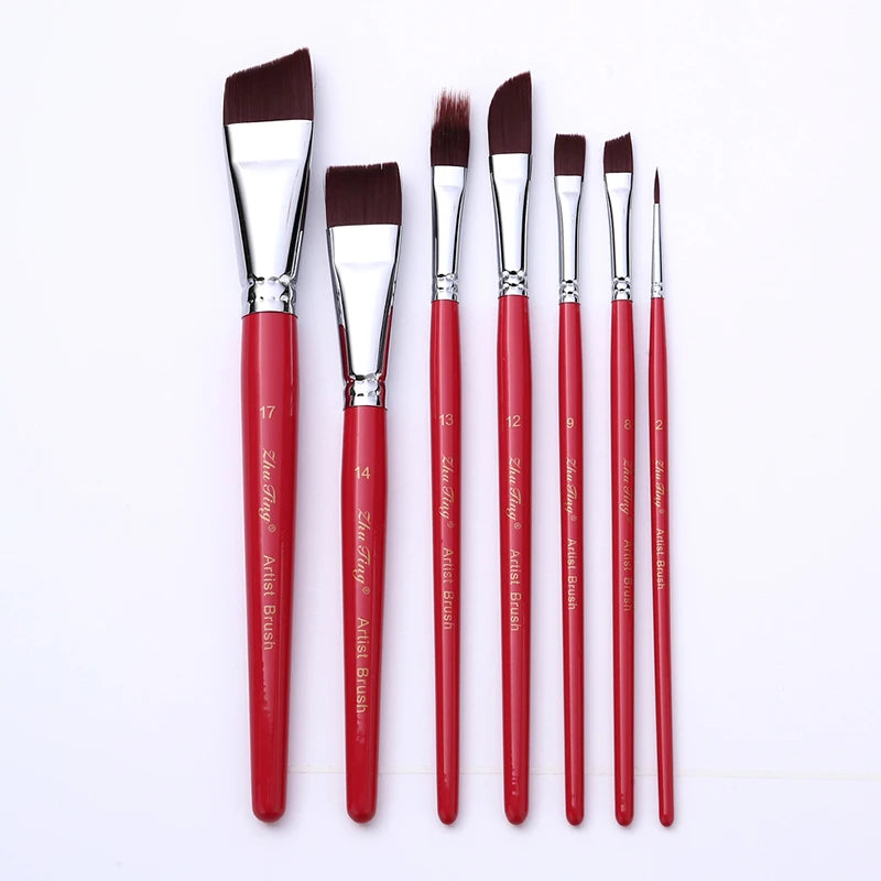 Body Pinting Face Body Art Paint Multifunctional Professional Paint Brushes Set Wooden Handle Nylon Brush Oil Painting Brushes    Home Decor Supply | Online Retail | ShoreShopper.com