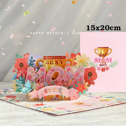 3D Creative Bouquet Gift Card for Mother Father Wife Friends Blessing Card Gift for Mothers Fathers Day Thank You Greeting Cards    Your Coastal Marketplace | Shoreshopper.com