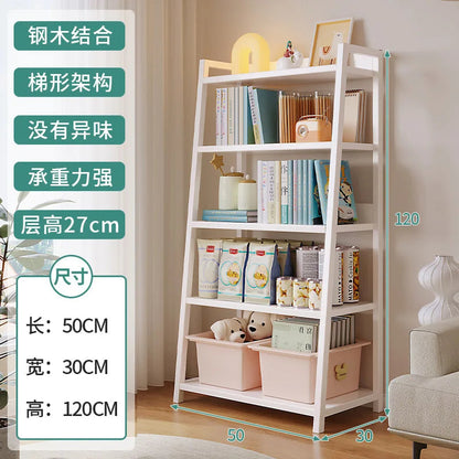Household Multi-layer Wrought Iron Shelves Ins Wind Simple Floor Storage Display Cabinet Trapezoidal Shelf Bookshelf    Home Decor Supply | Online Retail | ShoreShopper.com