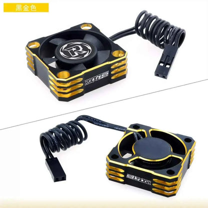 ROCKET-RC 25/30/35/40/50mm V2 Metal Cooling Fan 32000/28000/21000/16000/10000RPM for 1/8 1/10 1/12 RC Car 540/550/3650 Motor ESC