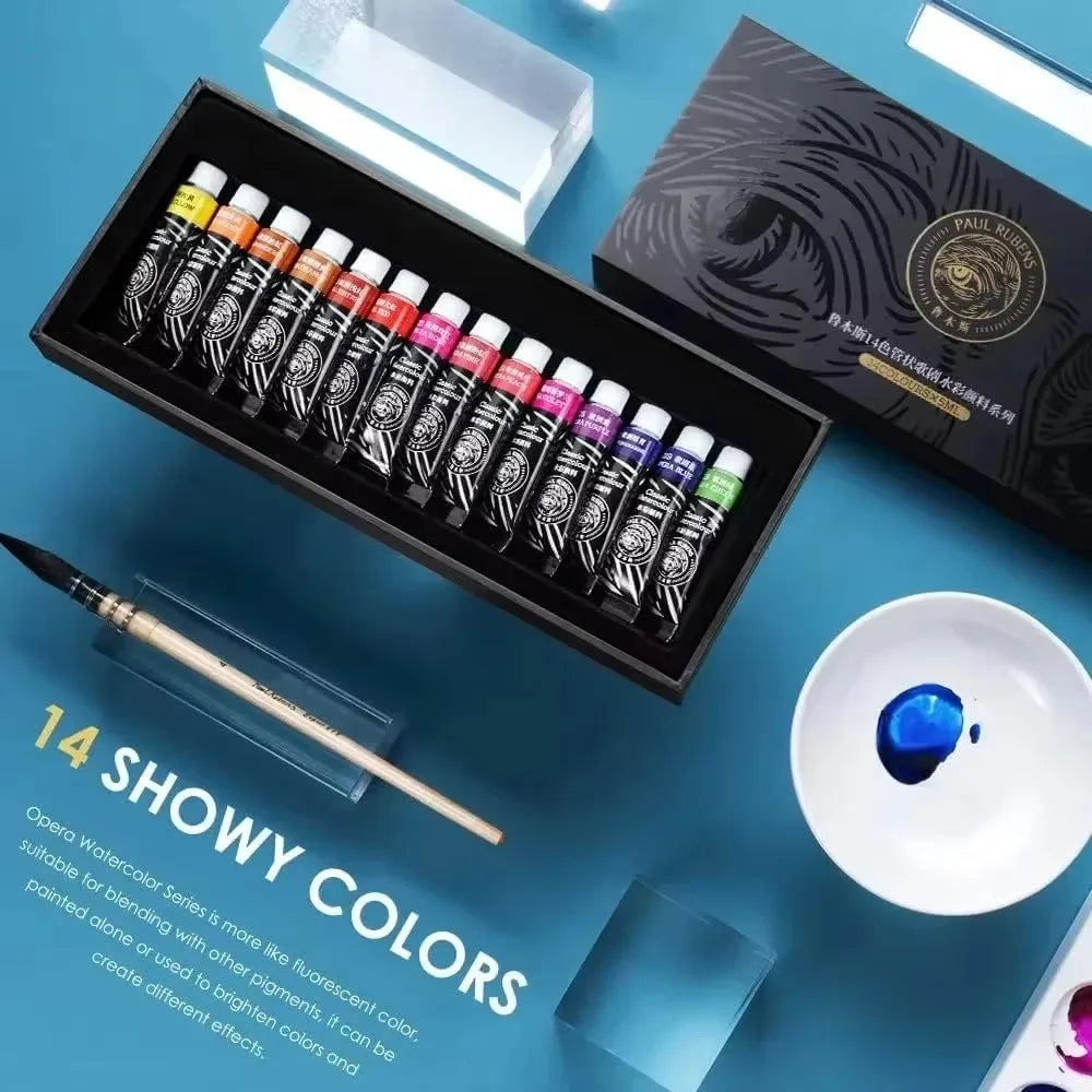 Paul Rubens Professional Watercolors Paint 14 Colors X 5ml Tube High Color Non-toxic Watercolor Set Art and Drawing Supplies    Home Decor Supply | Online Retail | ShoreShopper.com