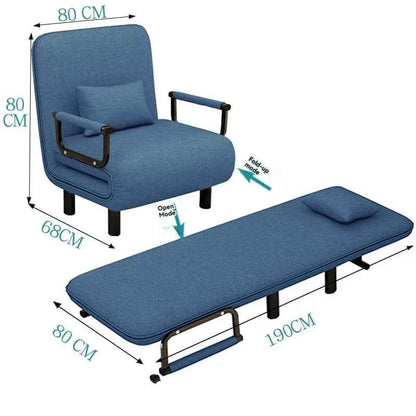 Modern folding sofa bed apartment small apartment simple single and double folding sofa with armrest