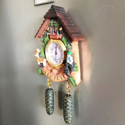 ‌German 3D Cuckoo Clock Wooden House Pine Cone Fridge Magnet, Travel Souvenir, Home Decor, Creative Gift, Strong Magnetic    Home Decor Supply | Online Retail | ShoreShopper.com