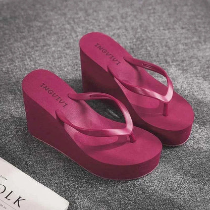 Womens Shoes Comfort Summer Women Wedge Platform Slippers Outdoor Sports Beach Flip Flops Opened Toe Casual Shoes 2023