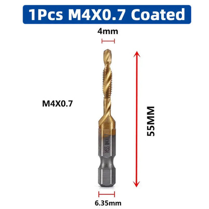 LiYu Shank Titanium Plated HSS Screw Thread Metric Tap Drill Bits Screw Machine Compound Tap M3 M4 M5 M6 M8 M10 Hand Tools    Home Decor Supply | Online Retail | ShoreShopper.com