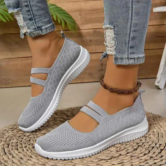 Women's shoes, breathable flying woven shoes, women's outdoor casual shoes, flat anti-slip shoes, free shipping shoes