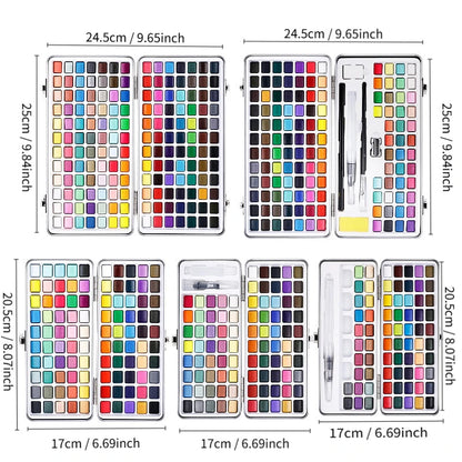 The 50/72/90/100/128/168 watercolor paint set includes a palette, brushes, drawing pens, professional painting supplies    Home Decor Supply | Online Retail | ShoreShopper.com