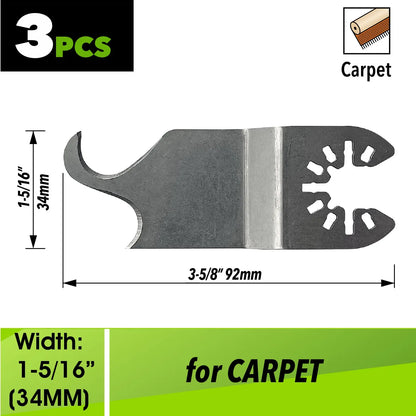 Oscillating Saw Blades Kit，Multitool Blades - Compatible with Milwaukee Dewalt  Worx Skil AEG Ryobi - ShoreCo.Shop