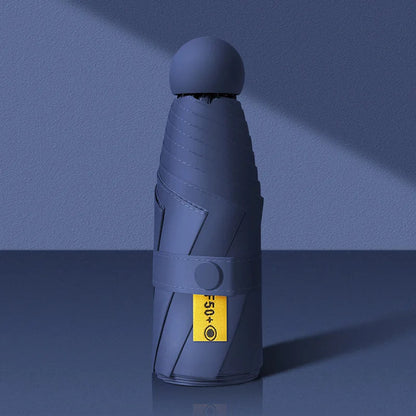 Capsule Umbrella, Portable Mini Sun Umbrella, Sunscreen Umbrella, Black Alloy Handle, with Storage Box, Dual-Use for Sun Protect    Your Coastal Marketplace | Shoreshopper.com