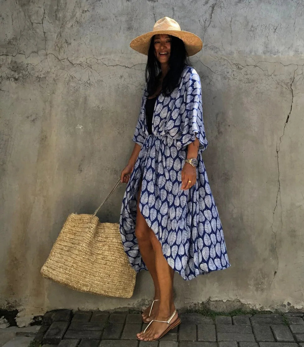 Beach Dress Tunic Cover up Embroidery Kaftan Saida de Praia Women Bikini Cover-up Pareo Sarong Beachwear    Your Coastal Marketplace | Shoreshopper.com