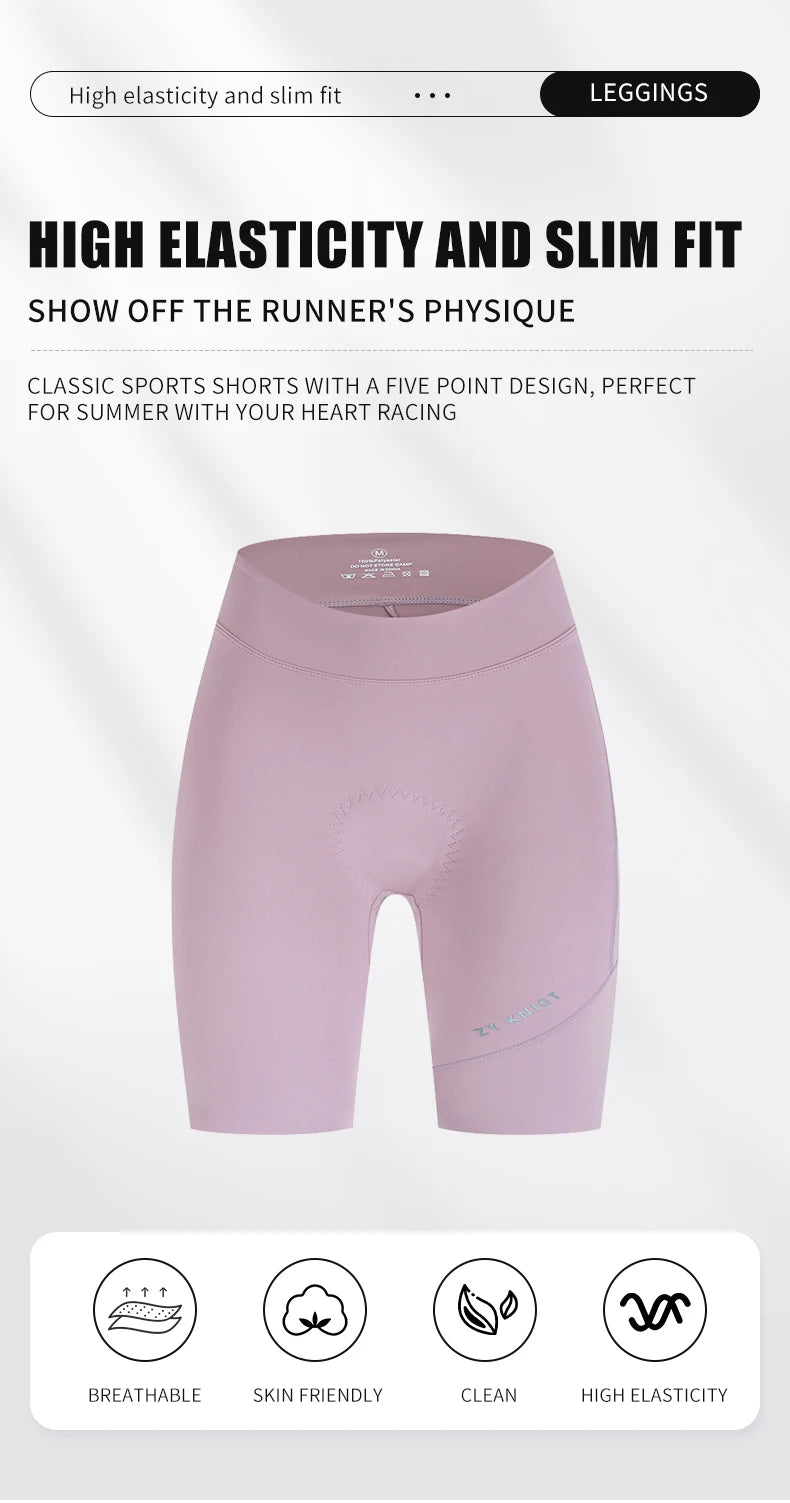 ZYKNIGT bib women's summer free cut hems, high-quality cycling shorts, breathable and quick drying sports pants - ShoreCo.Shop