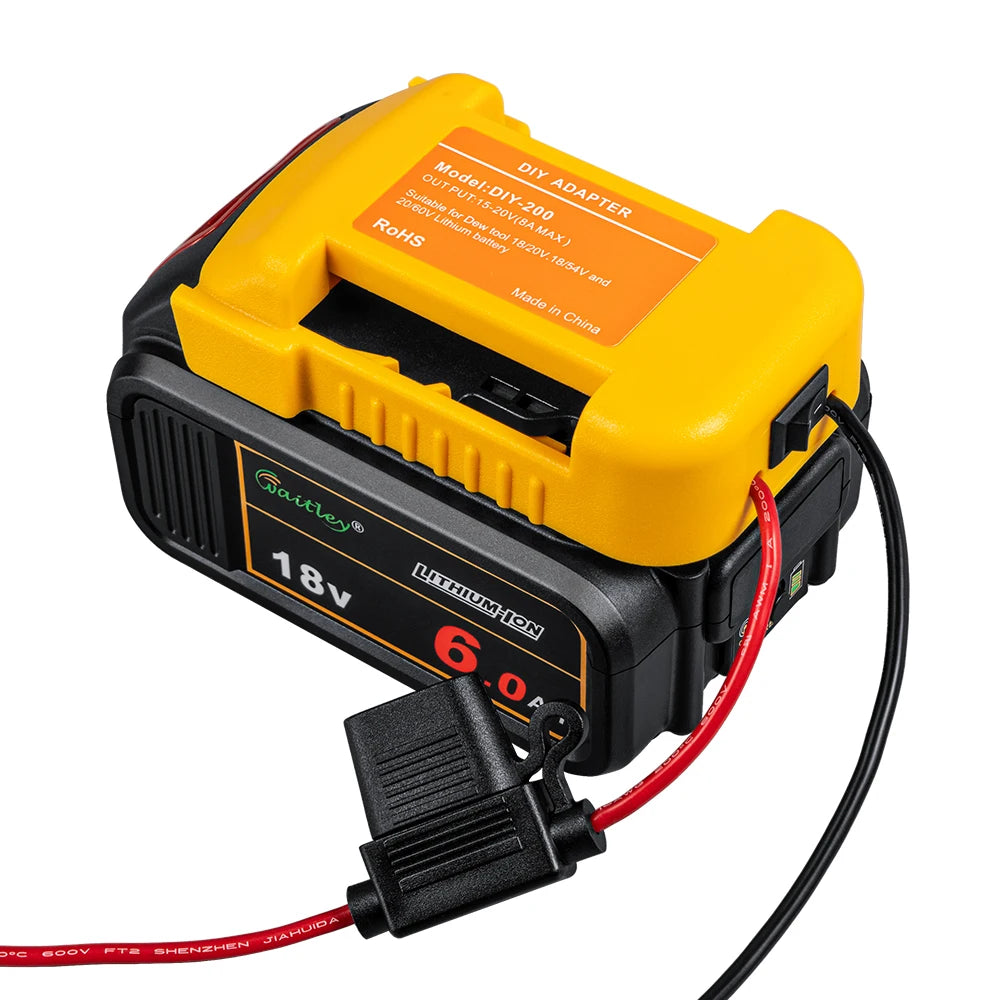 External Battery Adapter Converter for DEWALT 18V/20V/54V Battery DIY Power Tool box mod Plug accessories kit electric extension - ShoreCo.Shop