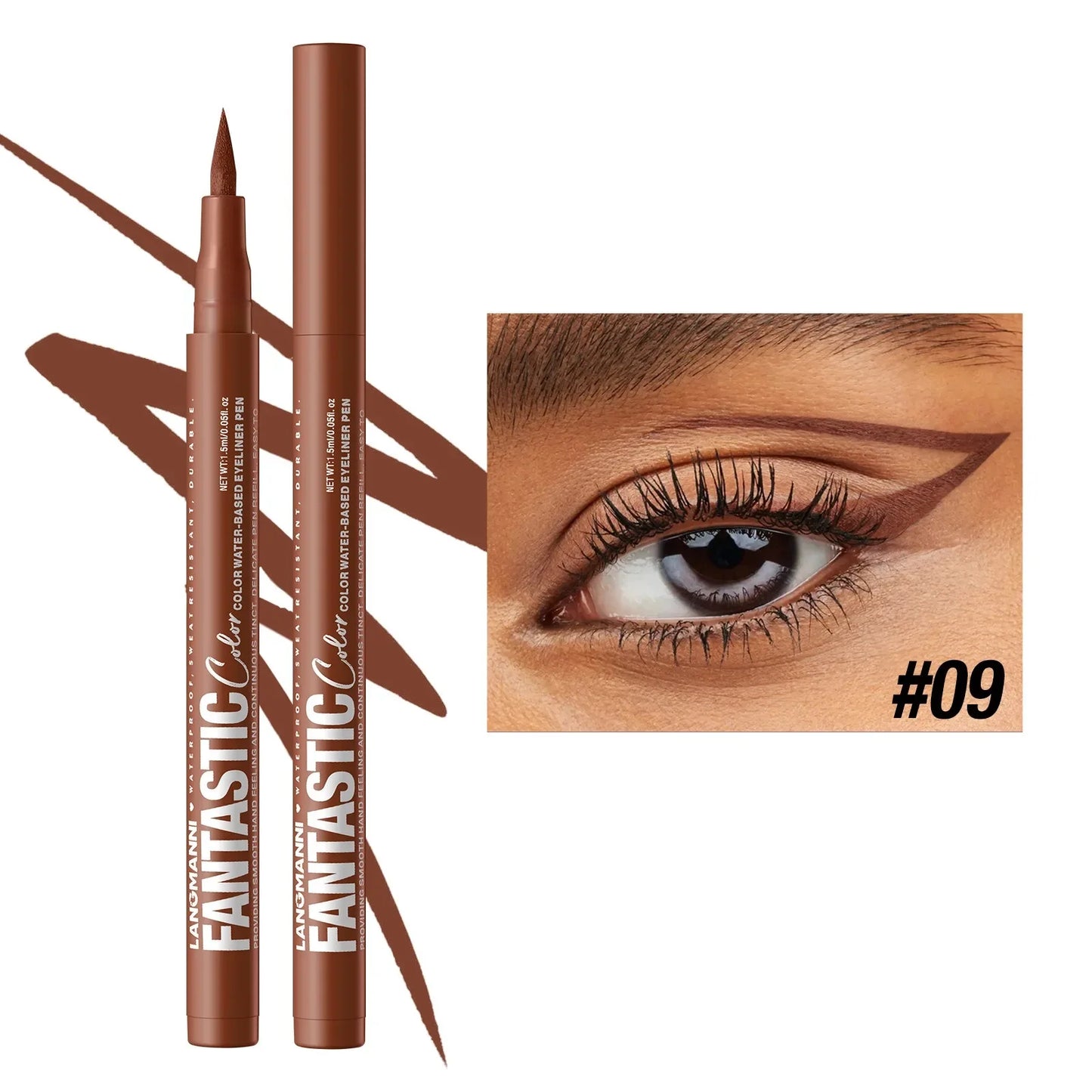 Red Wine Black Waterproof Eyeliner Pencil Untra-fine Liquid Eye Liner Pen Quick Dry Long Lasting Non Smudge Makeup Cosmetics - ShoreCo.Shop