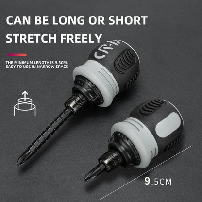 Mini Ratchet Precision Screwdriver Magnetic 13 In 1 Telescopic Labor-Saving Hand Tool Phillips Slotted Dual-purpose Head    Home Decor Supply | Online Retail | ShoreShopper.com