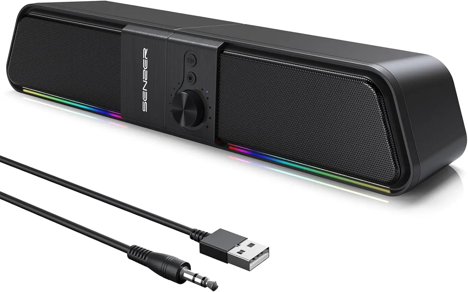 SENZER Computer Speakers-Gaming Speaker with Stereo Sound,PC Sound Bar for Laptop Desktop Monitor (Bluetooth & 3.5mm Aux)    Home Decor Supply | Online Retail | ShoreShopper.com