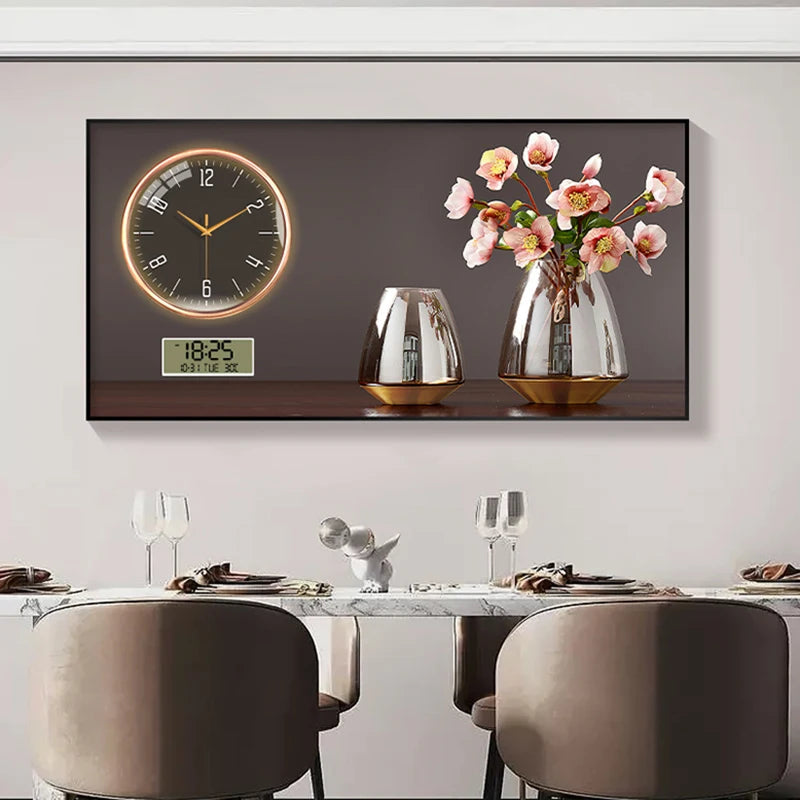 Large Size Aluminum alloy framed Artwork Wall Clock, Luxurious Muted Quartz Clock for Home Decor,living Room,bed Room Décor    Home Decor Supply | Online Retail | ShoreShopper.com